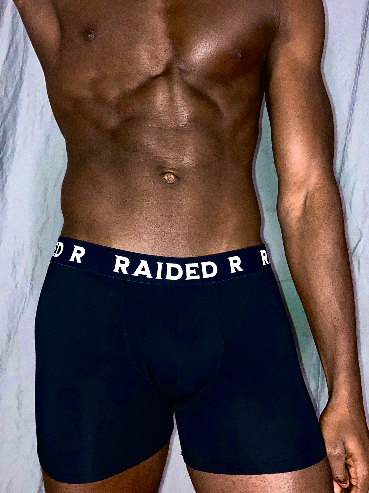 RAIDED R BOXER BRIEFS