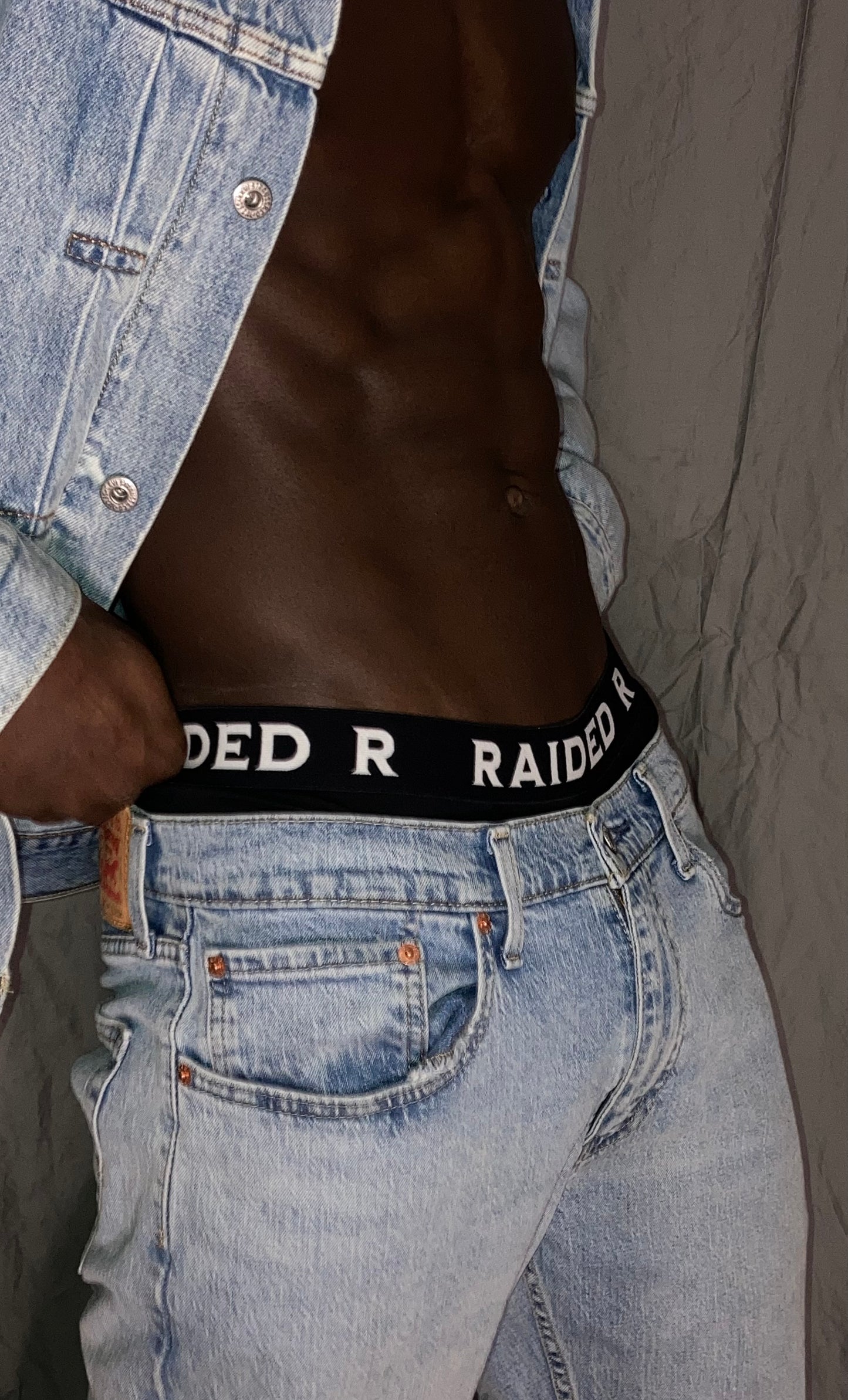 RAIDED R BOXER BRIEFS